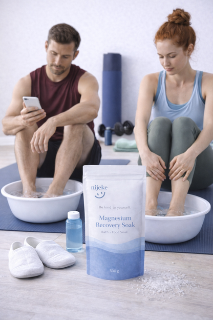 Nijeke Magnesium Recovery Soak — For pain, relaxation,swelling of feet and body | Minerals from the Himalayas