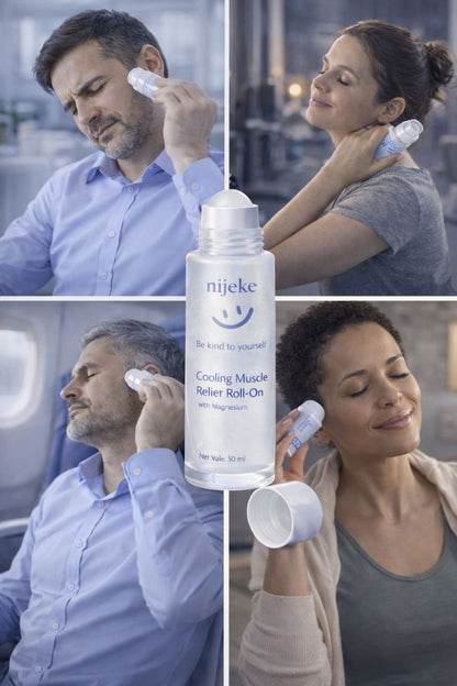 Stress, Anxiety and Sleep Recovery Roll-On with magnesium and essential oils by nijeke | Roll , Relax and Sleep| Blend of essential oils and magnesium