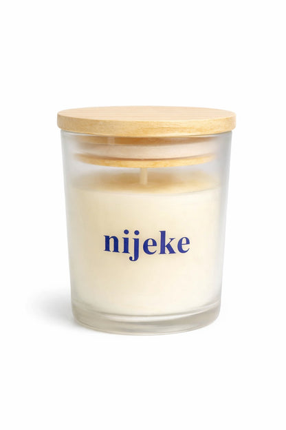 Nijeke Magic Candle - Real essential oils Lavender + Cedarwood | Stress Relief,Relaxation and better sleep |